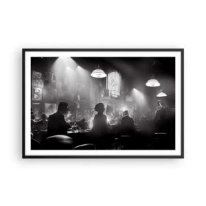 Affiche dans un cadre noir - Poster - Dans une ambiance jazz - 91x61 cm