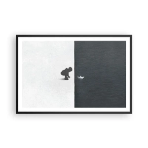 Affiche dans un cadre noir - Poster - Grande expédition - 91x61 cm