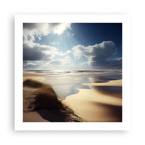 Affiche - Poster - Plage, plage sauvage - 50x50 cm