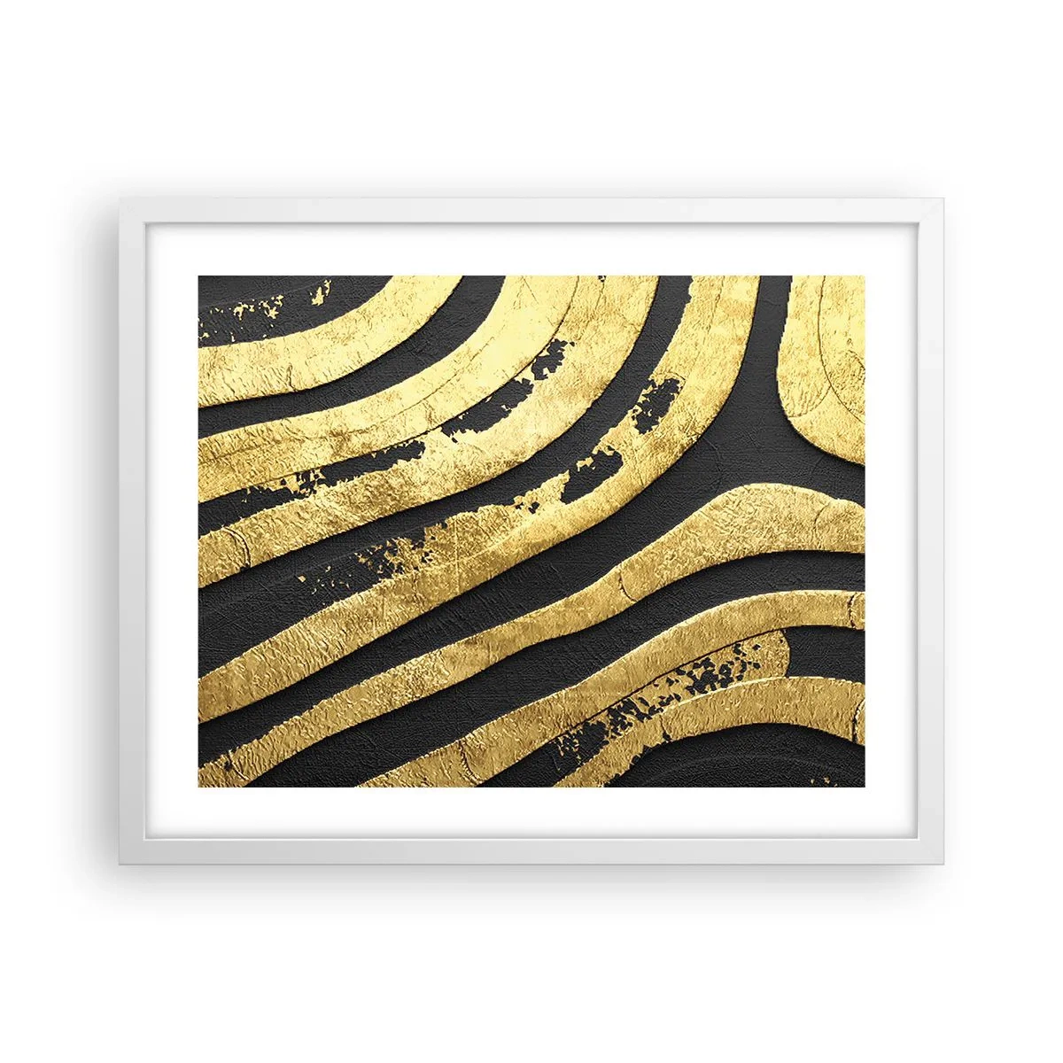 Affiche dans un cadre blanc - Poster - Tout coule - 50x40 cm