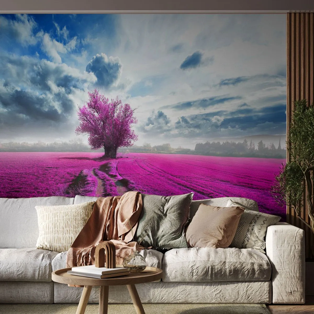 Papier Peint Photo Premium Canvas - Lande - nature sauvage - Paysage, Bruyères, Nature - 250x175 cm