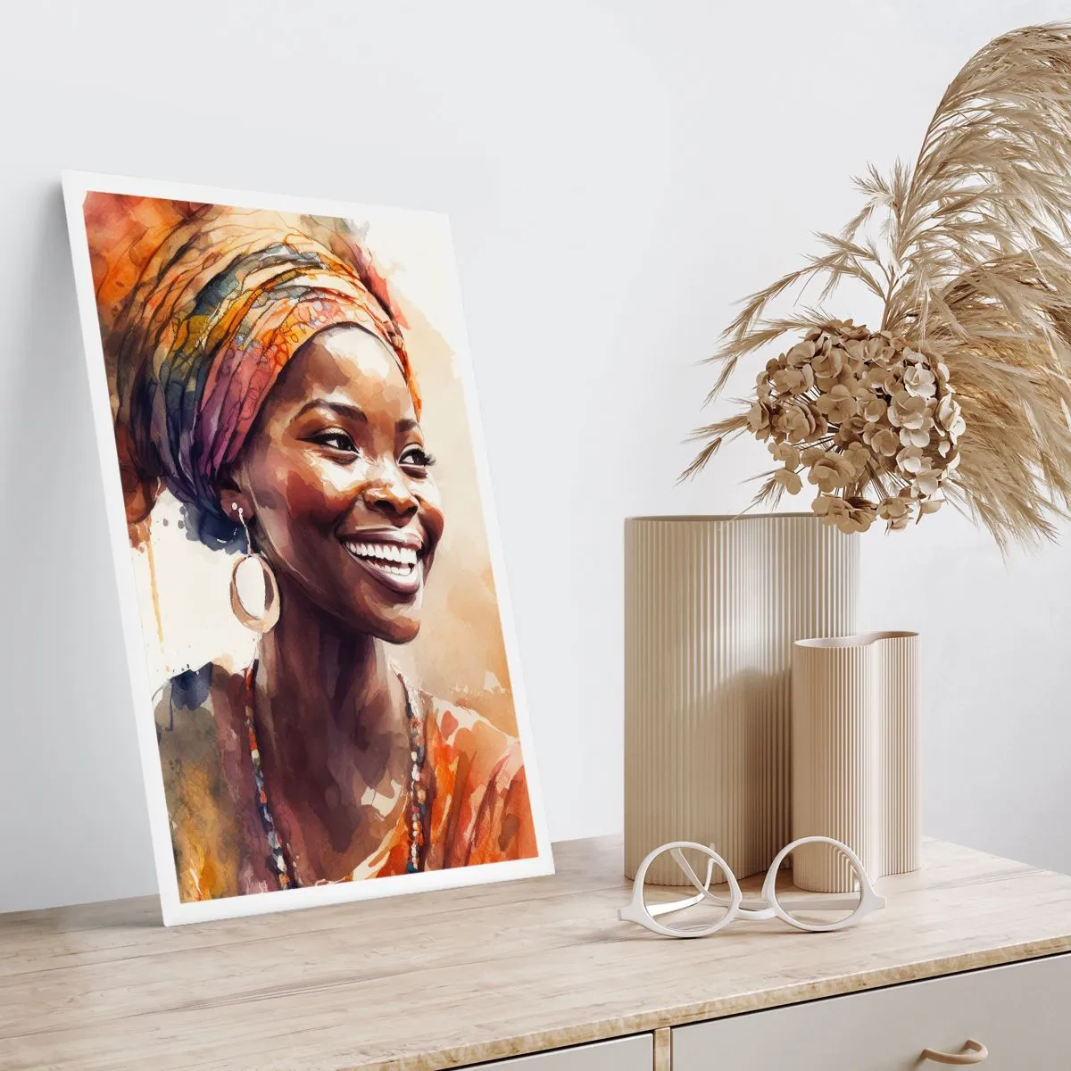 Affiche - Poster - reine africaine - 40x50 cm