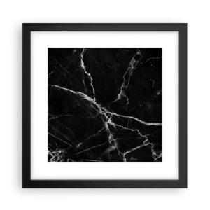 Affiche dans un cadre noir - Poster - La vie secrète de la pierre - 30x30 cm