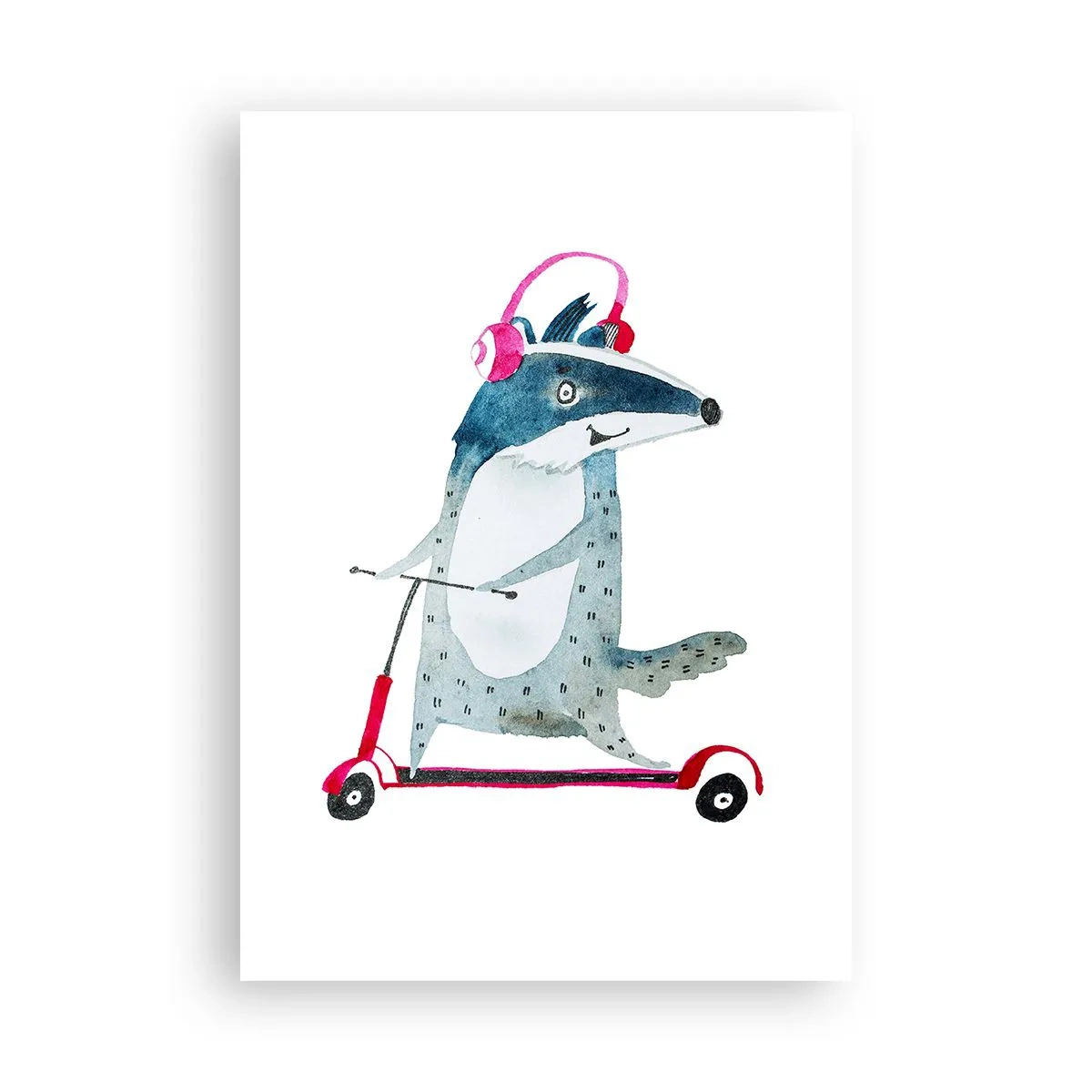 Affiche - Poster - La joie du blaireau - 70x100 cm