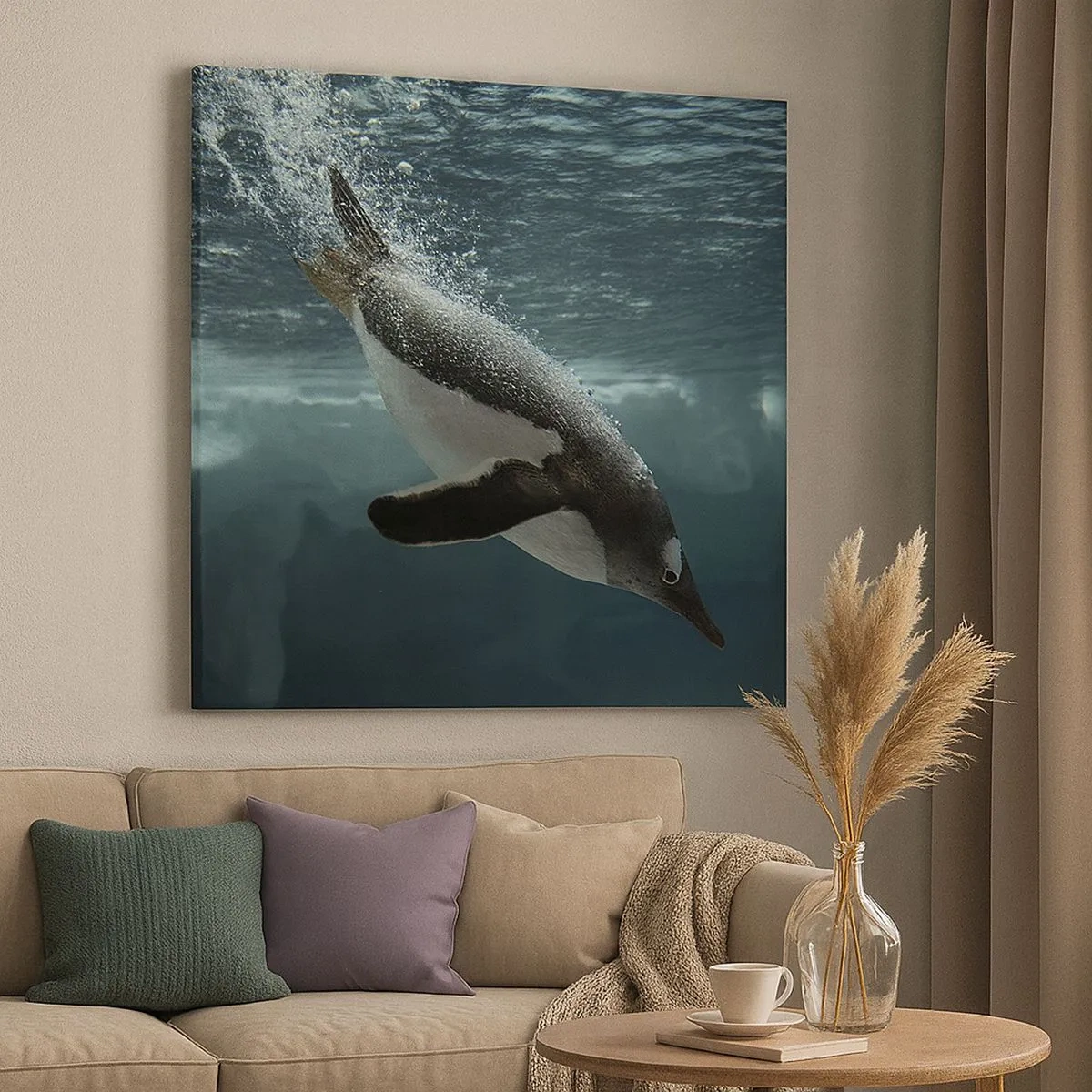 Impression sur toile - Image sur toile - Bienvenue dans mon monde - 30x30 cm