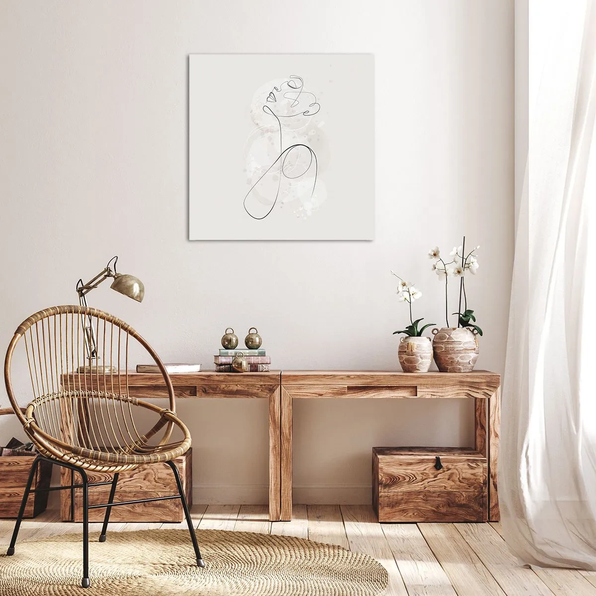 Impression sur toile - Image sur toile - Spirale de beauté - 50x50 cm