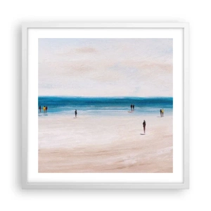 Affiche dans un cadre blanc - Poster - Un besoin naturel - 50x50 cm