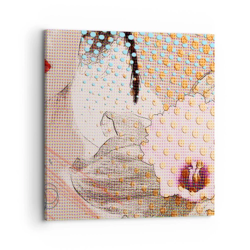 Impression sur toile - Image sur toile - Héroïne de bande dessinée - 70x70 cm