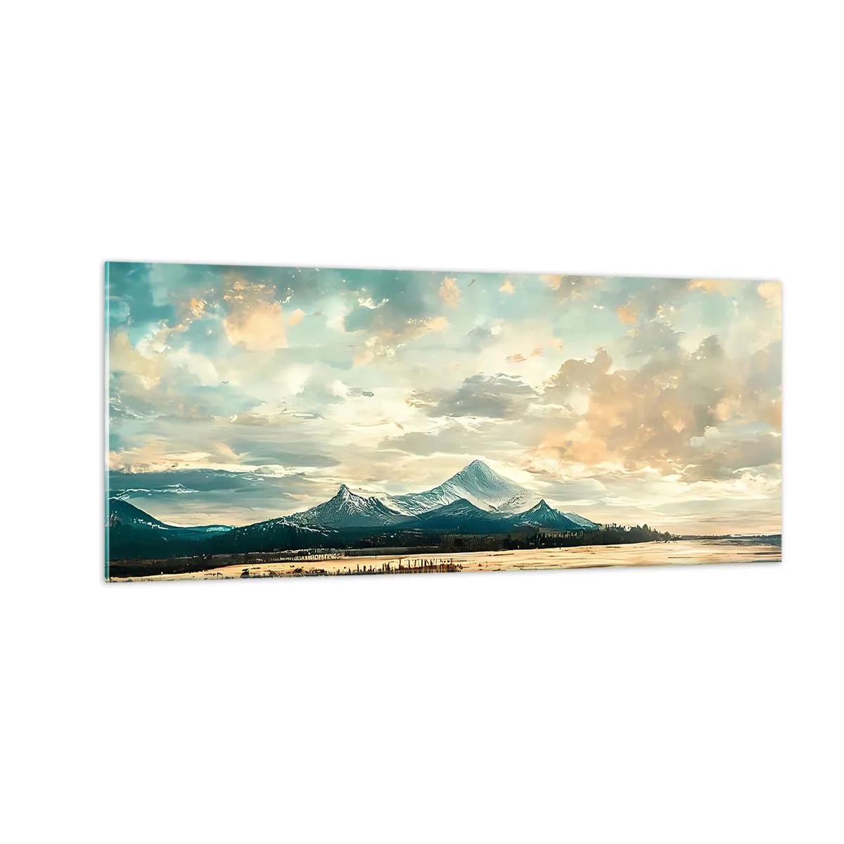 Impression sur verre - Image sur verre - Sous la protection du ciel - 100x40 cm
