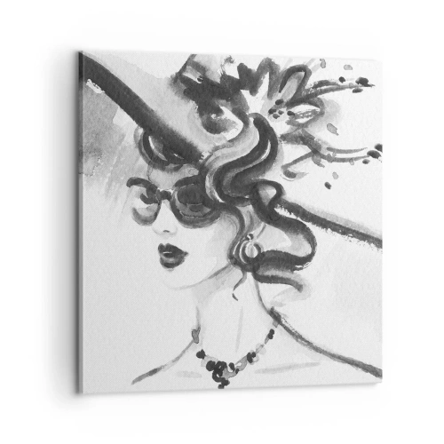 Impression sur toile - Image sur toile - Une dame de caractère - 60x60 cm