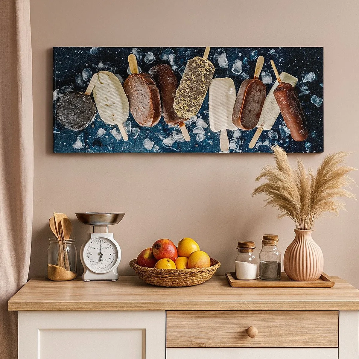 Impression sur toile - Image sur toile - Le goût de l'été chaud - 100x40 cm