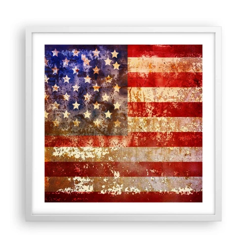 Affiche dans un cadre blanc - Poster - La gloire ne s'efface pas - 50x50 cm