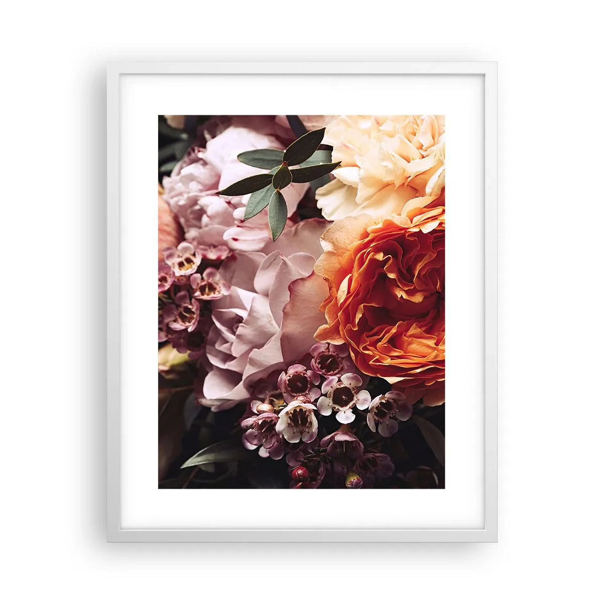 Affiche dans un cadre blanc - Poster - Enveloppé de beauté - 40x50 cm