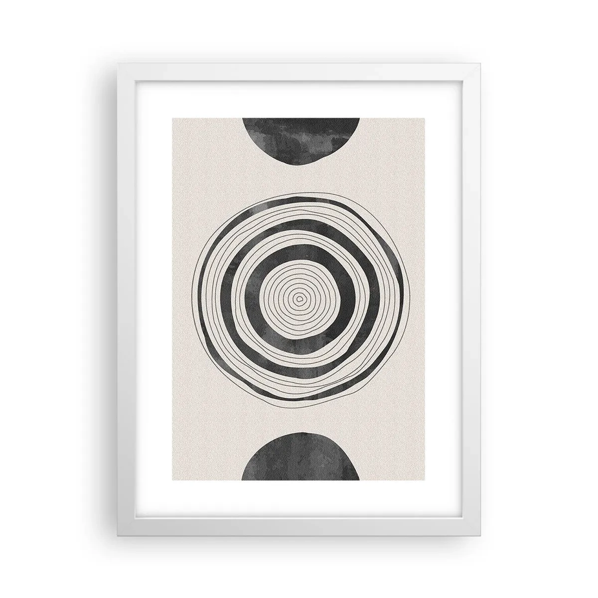 Affiche dans un cadre blanc - Poster - Ce qui est important c'est ce qu'il y a entre les deux - 30x40 cm