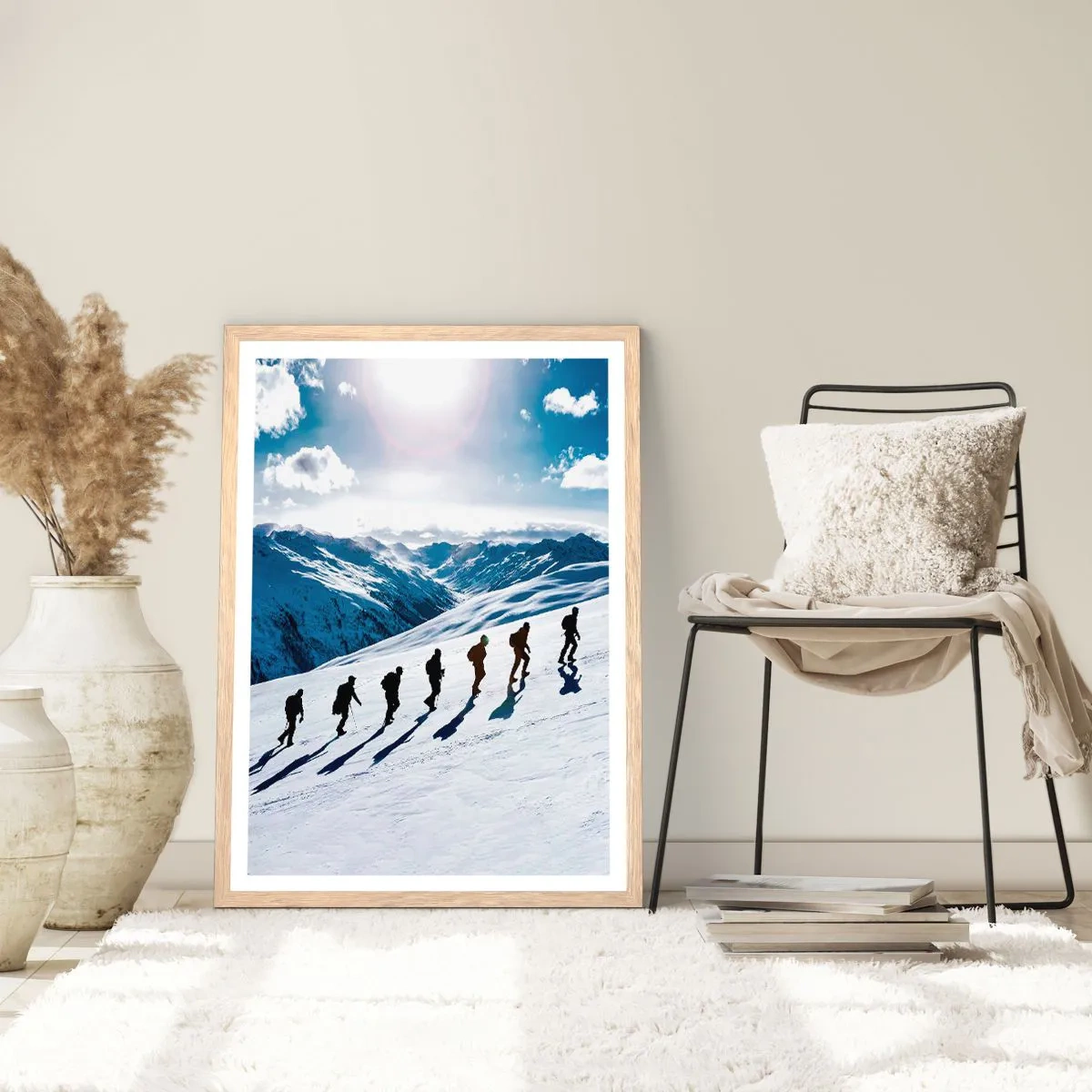 Affiche dans un chêne clair - Poster - L'équipe des conquérants - 40x50 cm