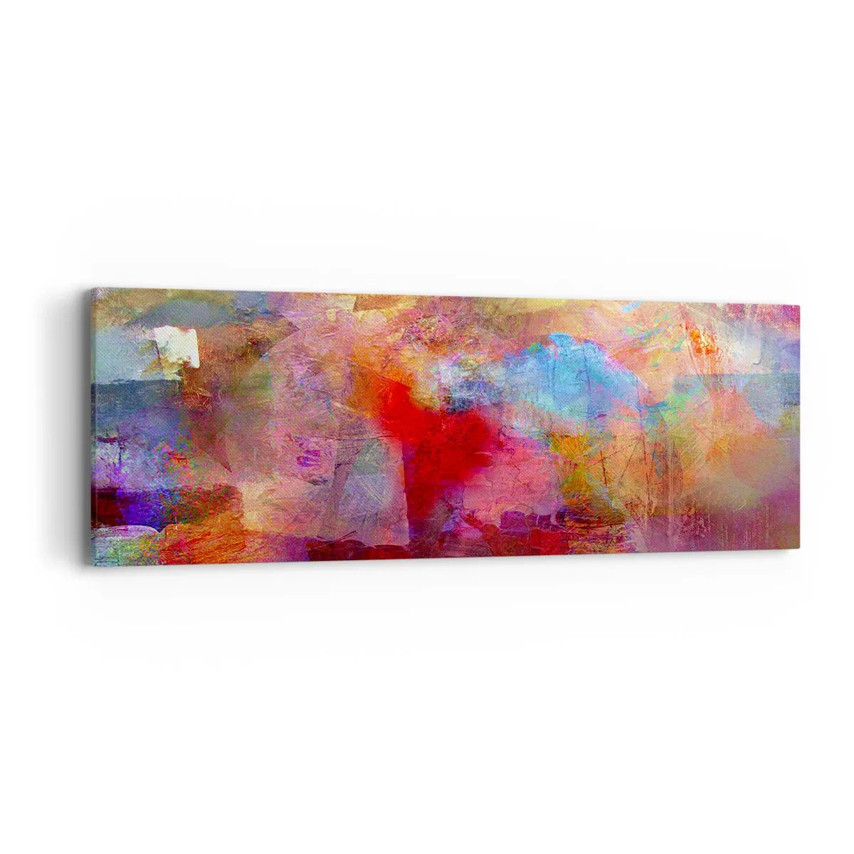 Impression sur toile - Image sur toile - Regardez à l'intérieur de l'arc-en-ciel - 90x30 cm