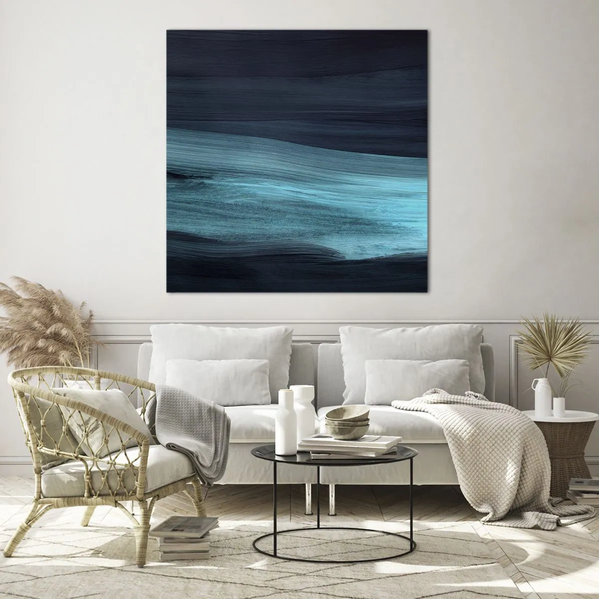 Impression sur verre - Image sur verre - Suivez le courant - 70x70 cm