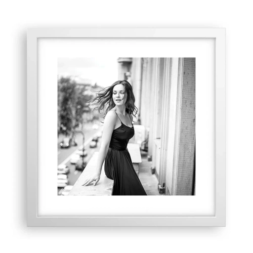 Affiche dans un cadre blanc - Poster - Certainement un Parisien - 30x30 cm