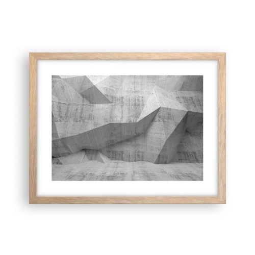 Affiche dans un chêne clair - Poster - Un vrai challenge - 40x30 cm