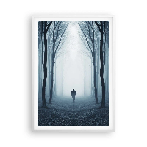 Affiche dans un cadre blanc - Poster - Tout est simple et clair - 70x100 cm