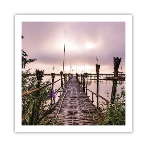 Affiche - Poster - Le silence et le calme d'Asie - 60x60 cm