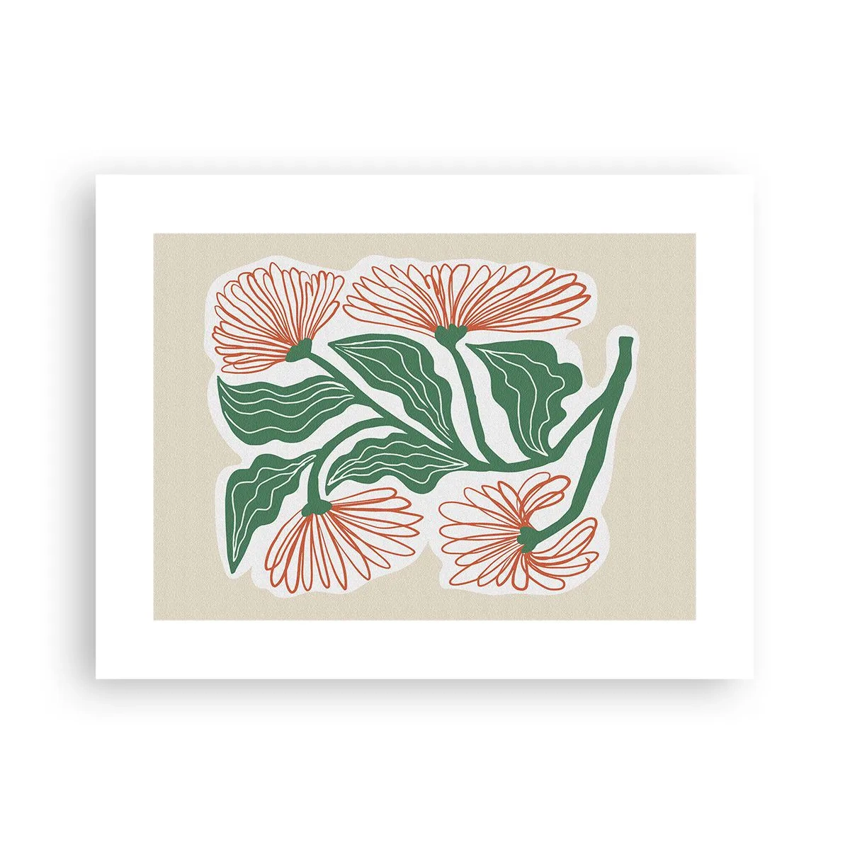 Affiche - Poster - Folk et moderne - 40x30 cm