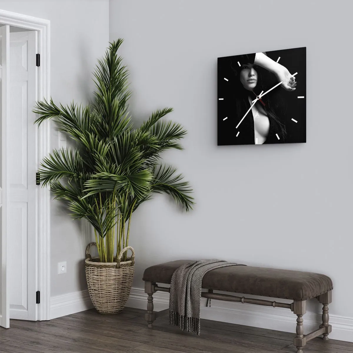 Horloge murale - Pendule murale - École de séduction - 40x40 cm