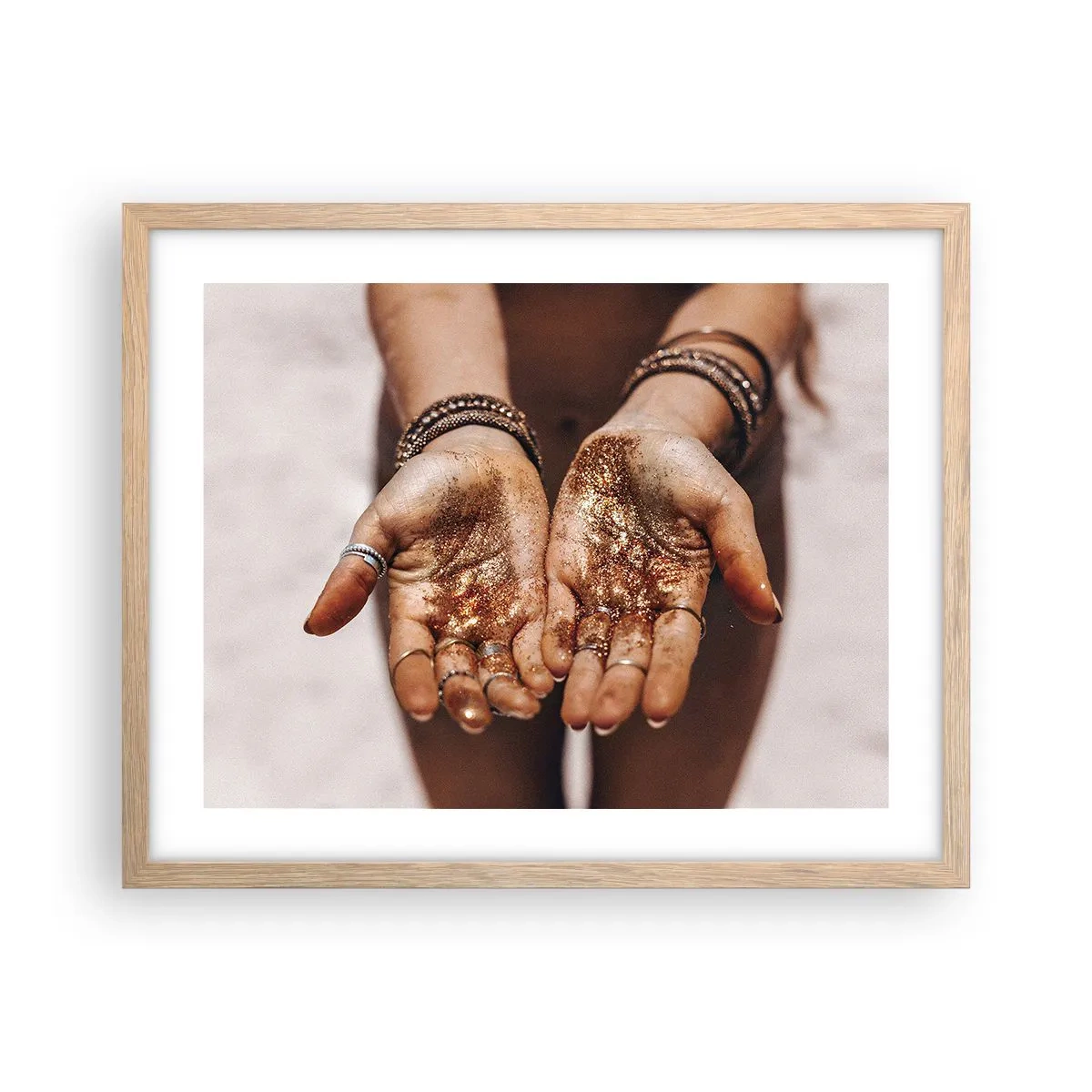 Affiche dans un chêne clair - Poster - Un don pour vous - 50x40 cm