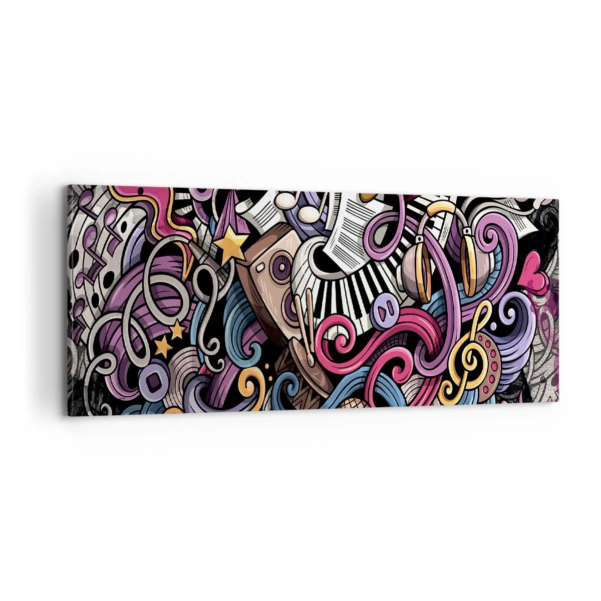 Impression sur toile - Image sur toile - Mélodie compliquée - 100x40 cm