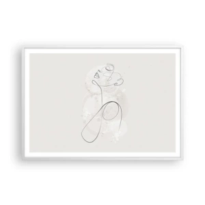 Affiche dans un cadre blanc - Poster - Spirale de beauté - 100x70 cm