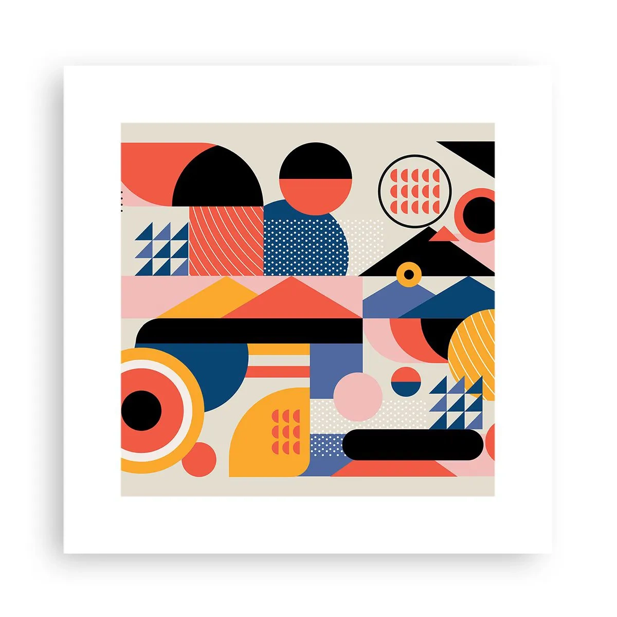 Affiche - Poster - Composition : jouer - 30x30 cm