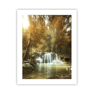 Affiche - Poster - Cascade du parc - 40x50 cm