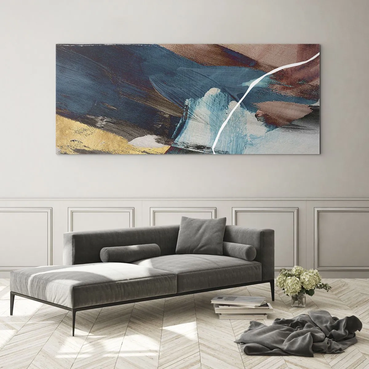Impression sur verre - Image sur verre - Avec panache et énergie - 100x40 cm