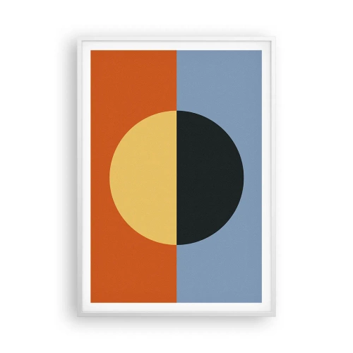 Affiche dans un cadre blanc - Poster - Composition de chaleur et de fraîcheur - 70x100 cm