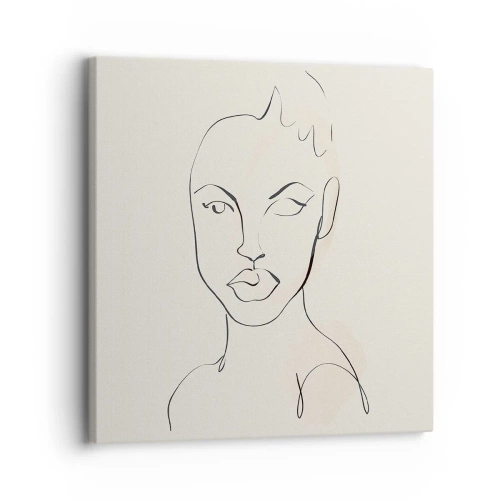 Impression sur toile - Image sur toile - Esquisse de la sensualité - 30x30 cm