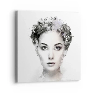 Impression sur toile - Image sur toile - Un portrait extrêmement stylé - 30x30 cm