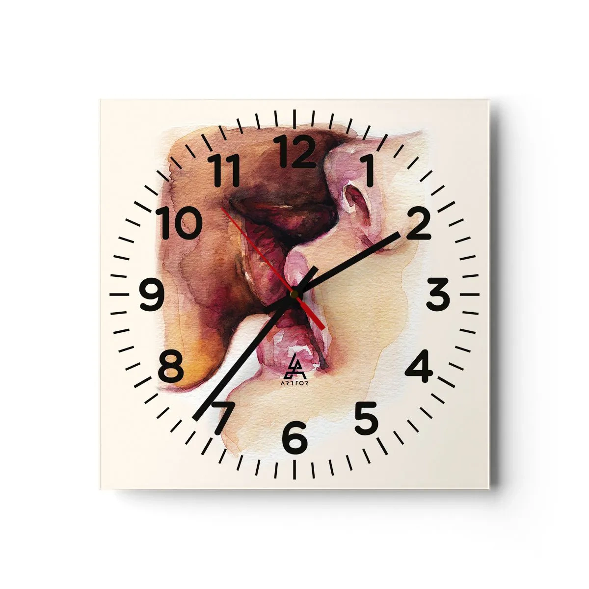 Horloge murale - Pendule murale - Comme le jour et la nuit, la terre et le ciel - 30x30 cm