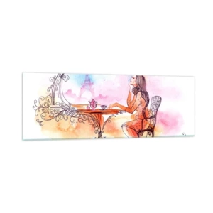 Impression sur verre - Image sur verre - Le chic parisien - 90x30 cm