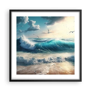 Affiche dans un cadre noir - Poster - Ça bourdonne seulement pour toi - 50x50 cm