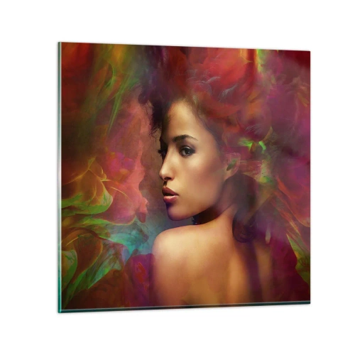 Impression sur verre - Image sur verre - Plus beau qu'un arc-en-ciel, aussi délicat qu'un brouillard - 60x60 cm