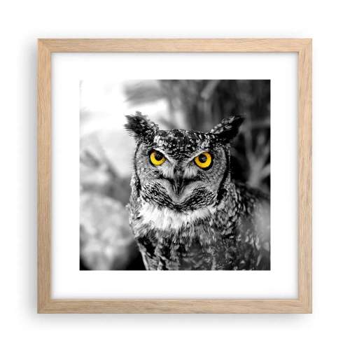 Affiche dans un chêne clair - Poster - Rien ne se cachera - 30x30 cm