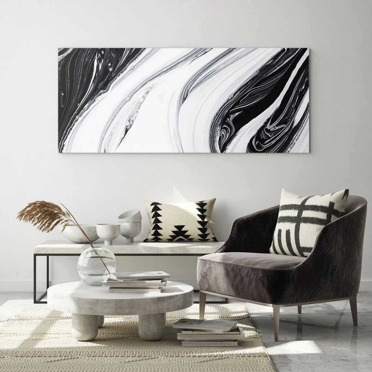 Impression sur verre - Image sur verre - Une combinaison d'opposés - 90x30 cm