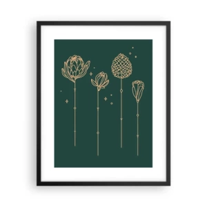 Affiche dans un cadre noir - Poster - La famille Plante - 40x50 cm