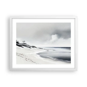 Affiche dans un cadre blanc - Poster - Ensemble depuis toujours - 50x40 cm