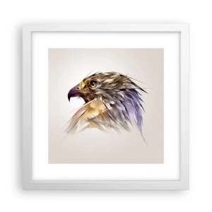 Affiche dans un cadre blanc - Poster - Portrait d'un guerrier - 30x30 cm