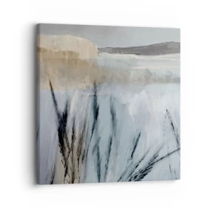 Impression sur toile - Image sur toile - Champs d'hiver - 30x30 cm