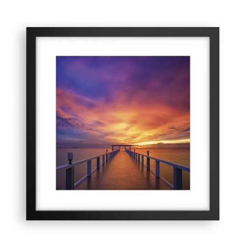 Affiche dans un cadre noir - Poster - Sans fin - 30x30 cm