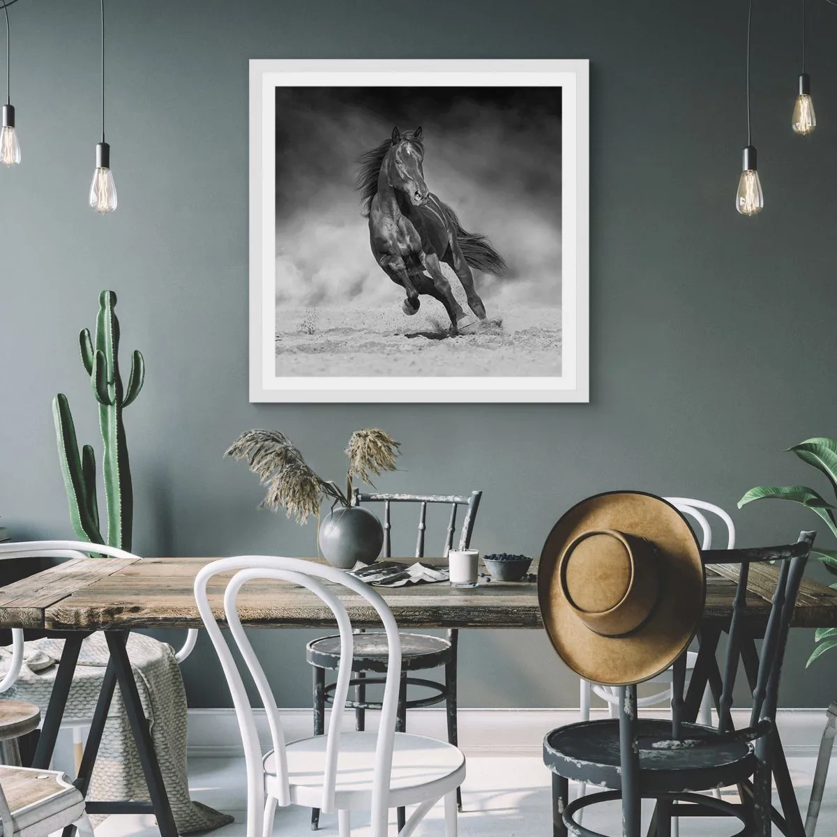 Affiche dans un cadre blanc - Poster - Digne de l'émir lui-même - 30x30 cm