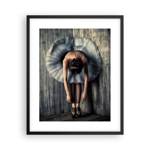 Affiche dans un cadre noir - Poster - Quand la musique s'arrête - 40x50 cm