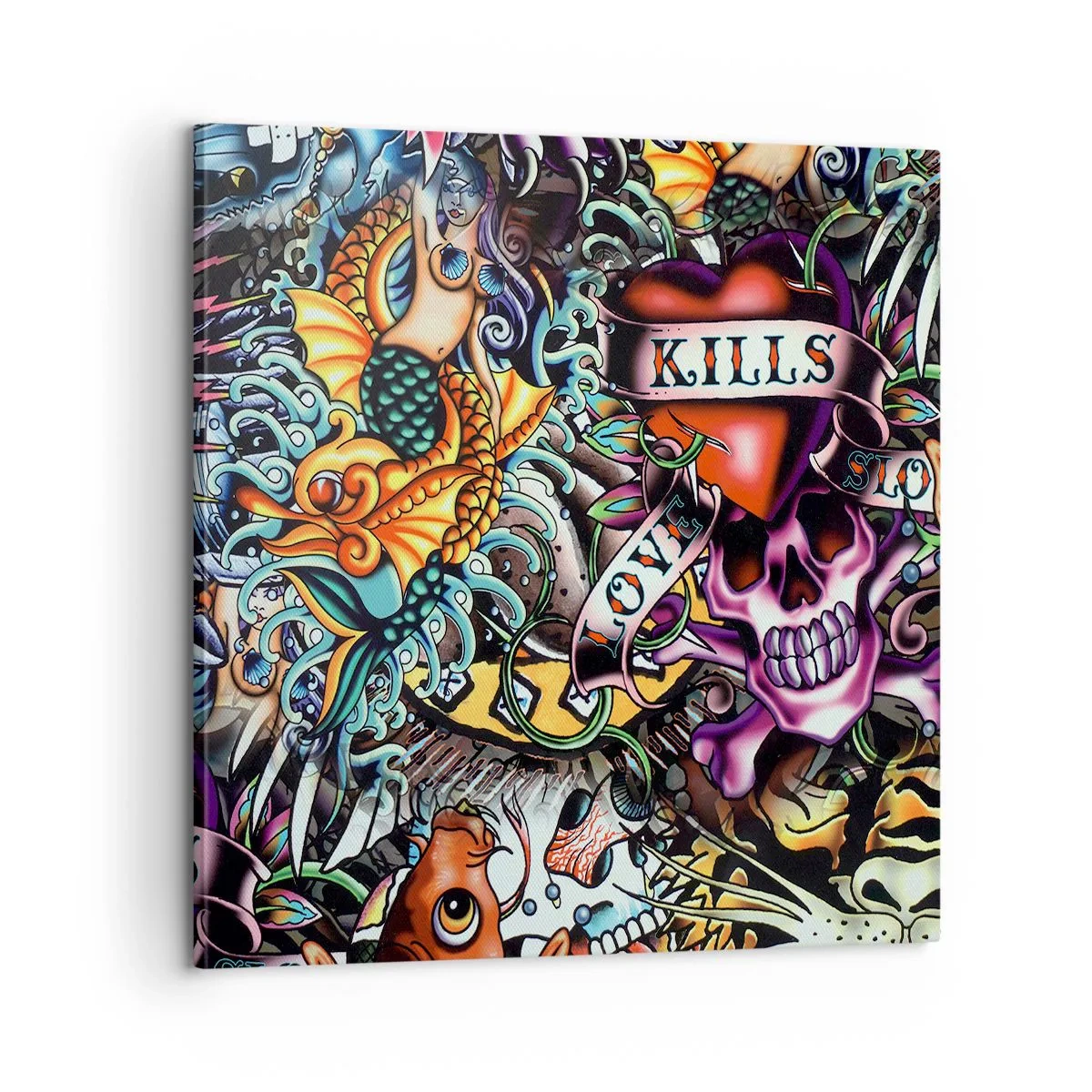 Impression sur toile - Image sur toile - Le rêve du tatoueur - 60x60 cm